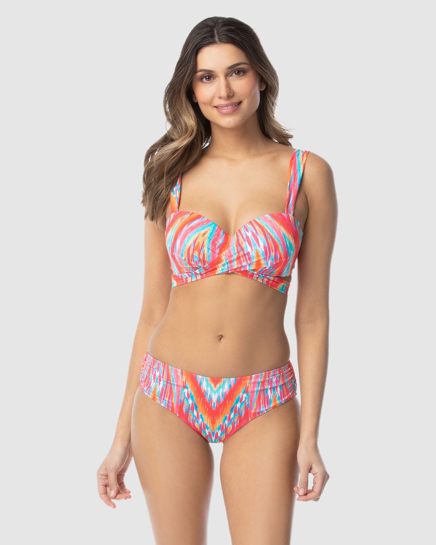 Coco Reef Ibiza Five Way Multicoloured Convertible Bra Size Bikini Top