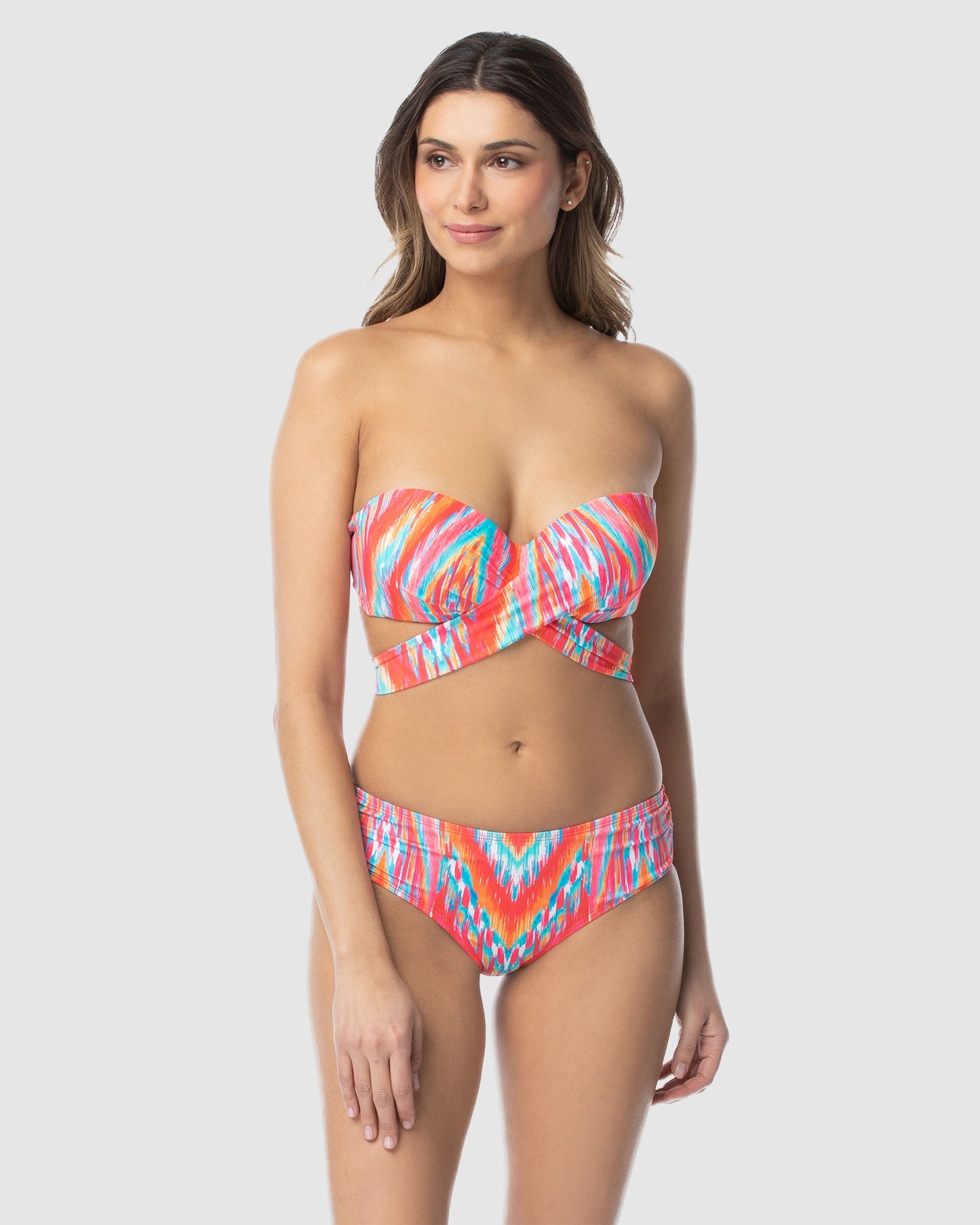 Coco Reef Ibiza Five Way Multicoloured Convertible Bra Size Bikini Top