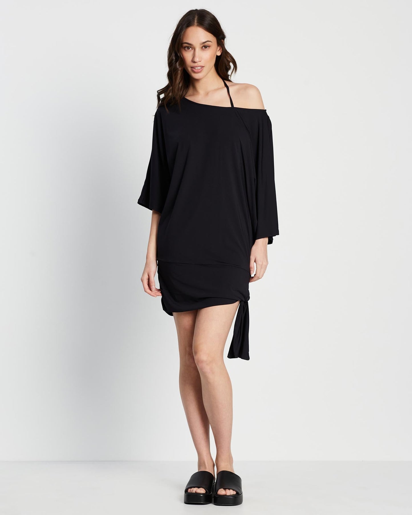 Solids Side Tie Cover Up