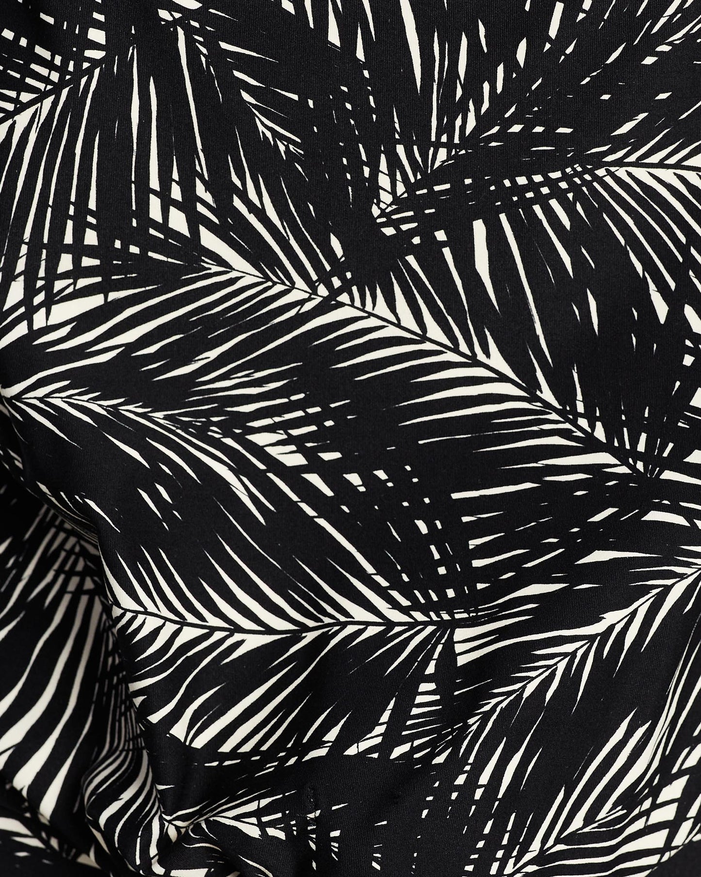 Palm Tie Front Tankini Top