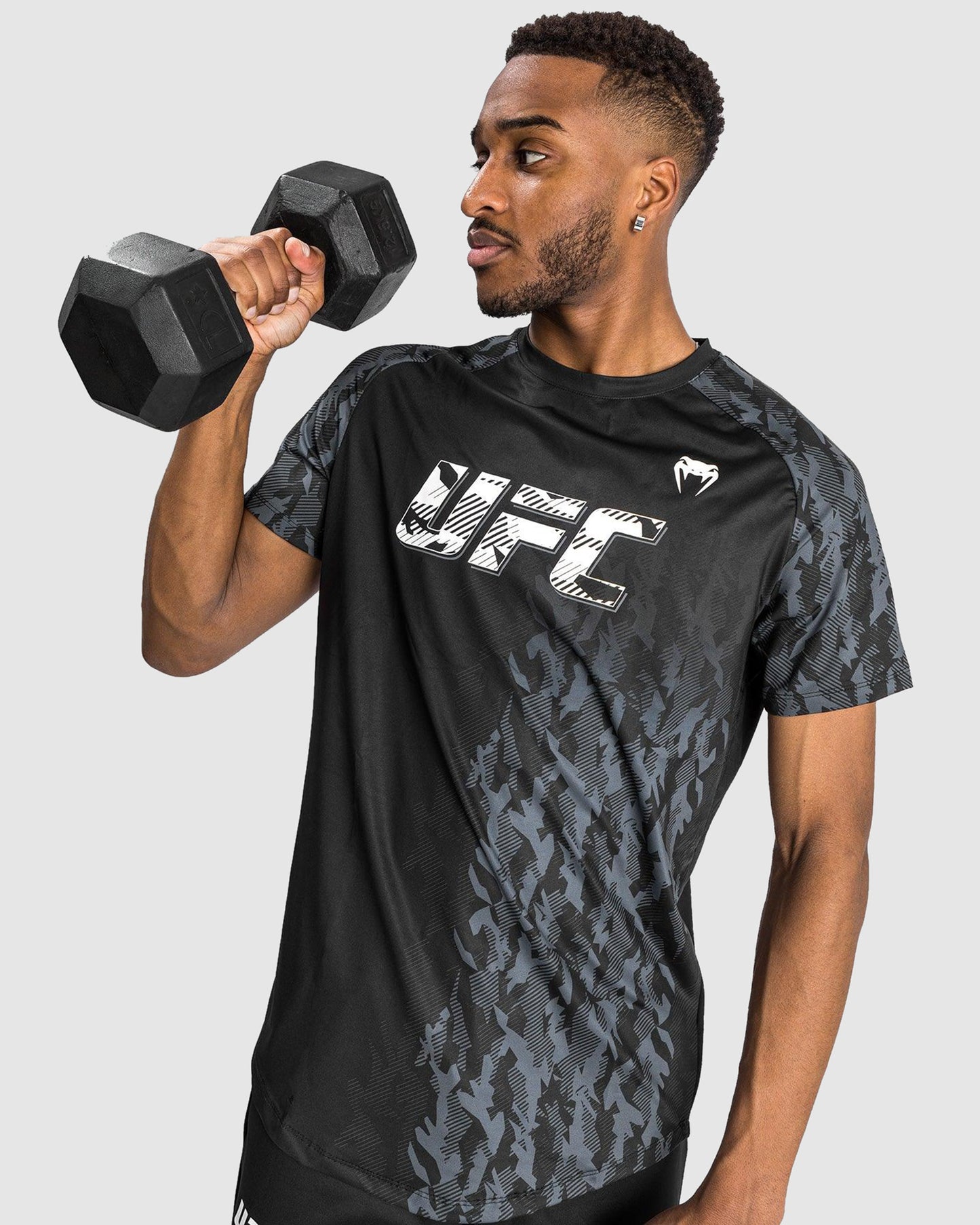 UFC Venum Authentic Fight Week Men's Performance Short Sleeve T-shirt - Black
