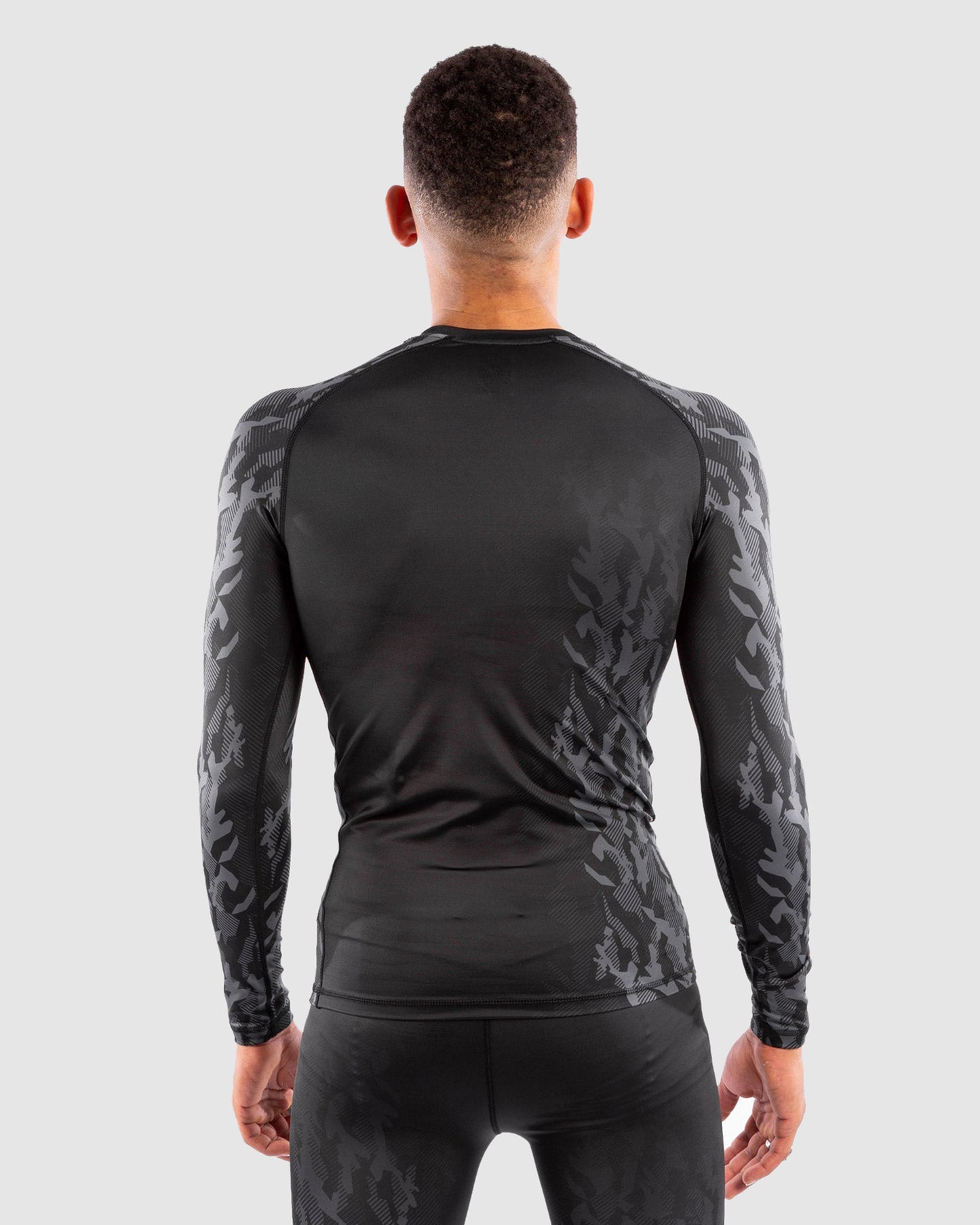 UFC Venum Authentic Fight Week Men's Performance Long Sleeve Rashguard - Black