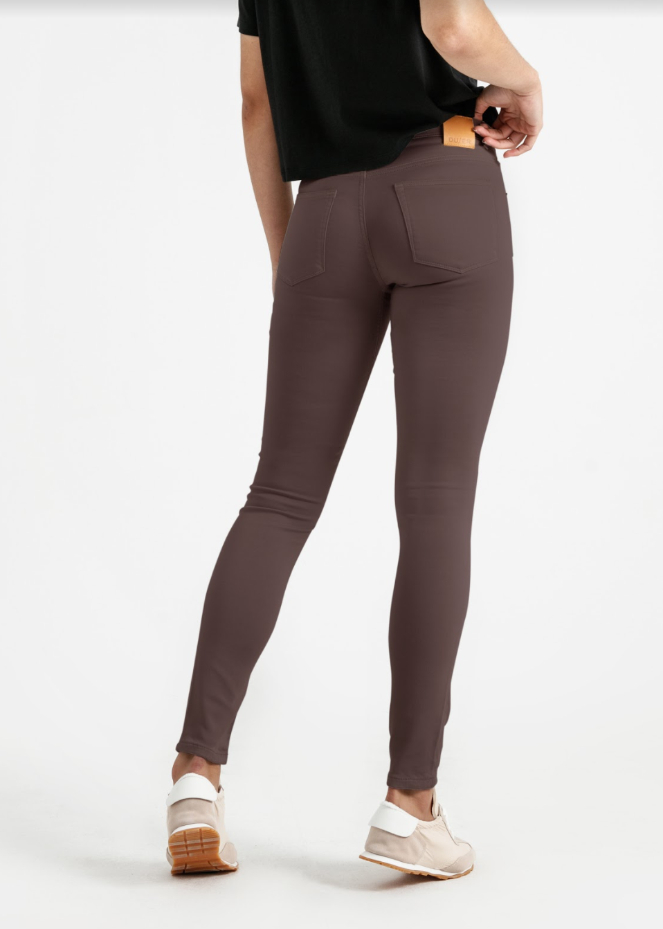 DUER - NO SWEAT MID RISE SKINNY PANTS - WOMEN'S