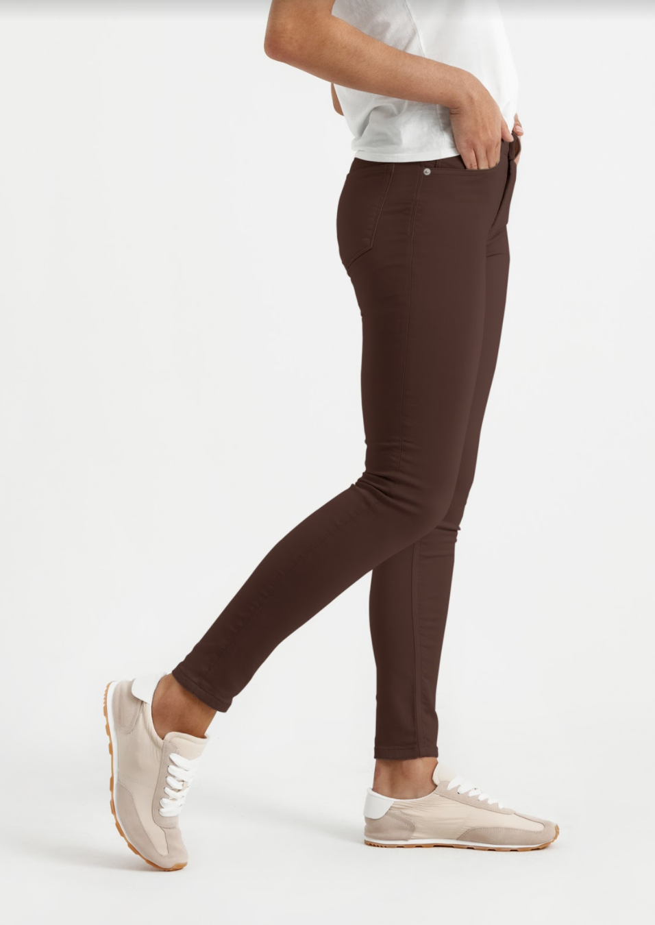 DUER - NO SWEAT MID RISE SKINNY PANTS - WOMEN'S