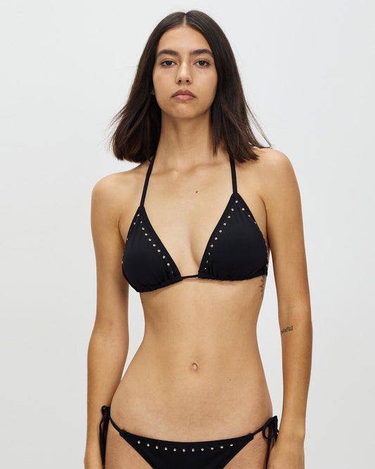 Michael Kors Triangle Black Bikini Bra