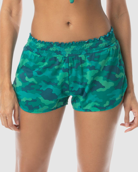 Coco Rave Colbi Cover Up Green Shorts