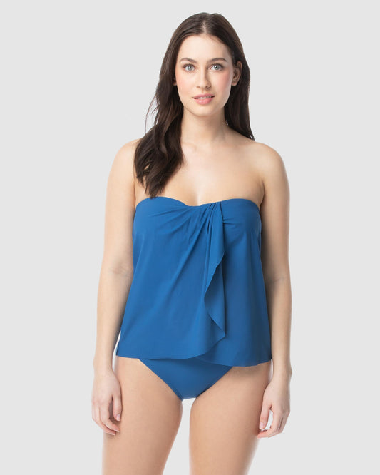 Coco Reef Clarity Bandeau Blue Tankini