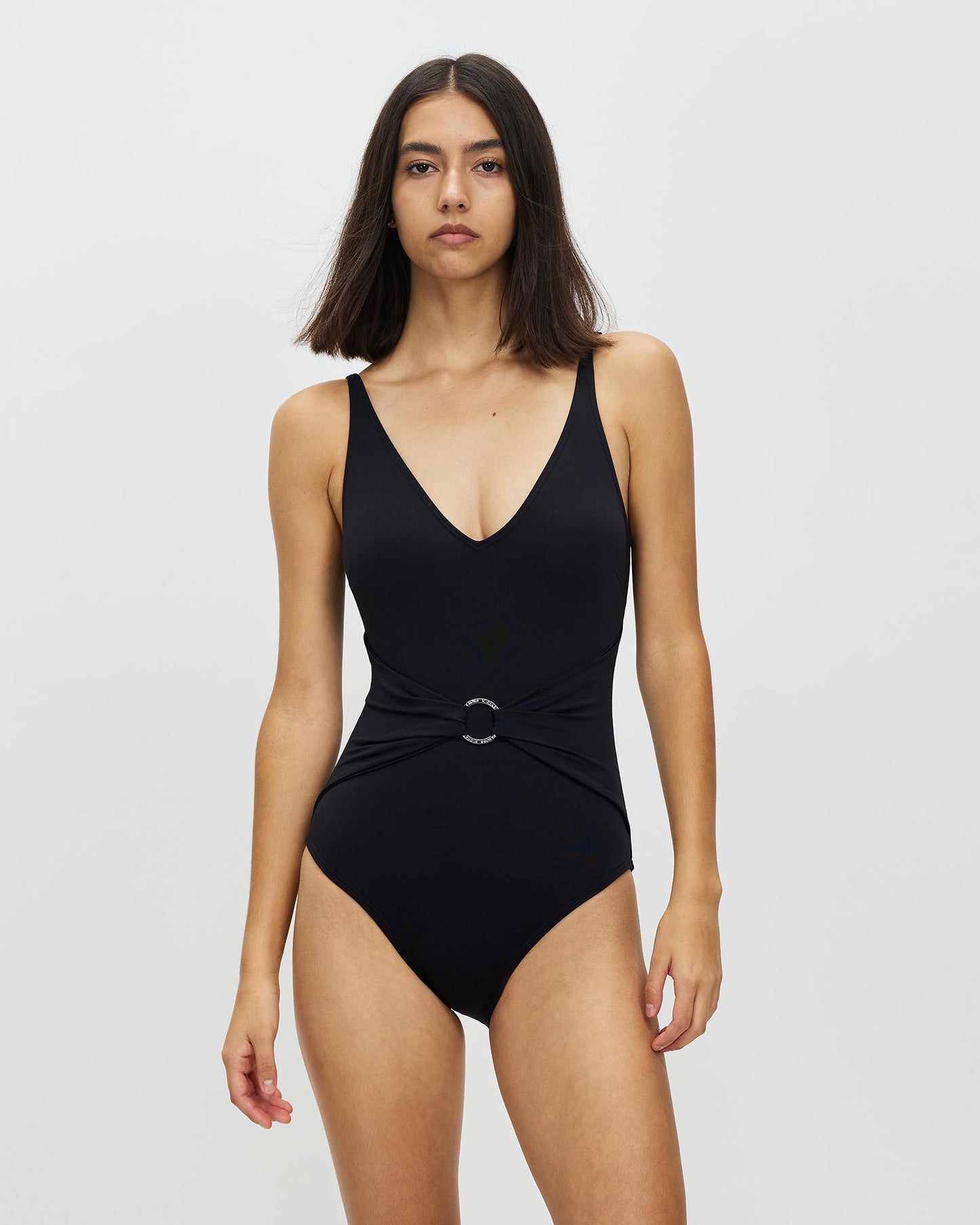 Michael Kors Solids V-Neck One Piece