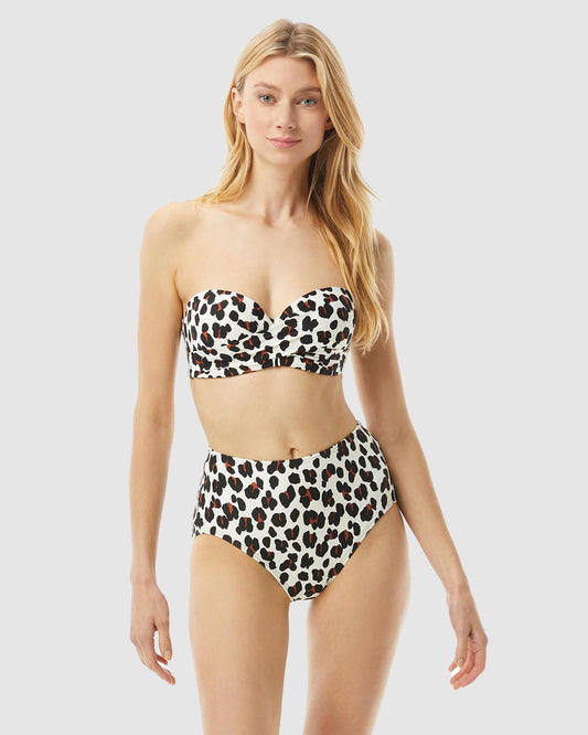 Kate Spade High Waist Black Bikini Bottom