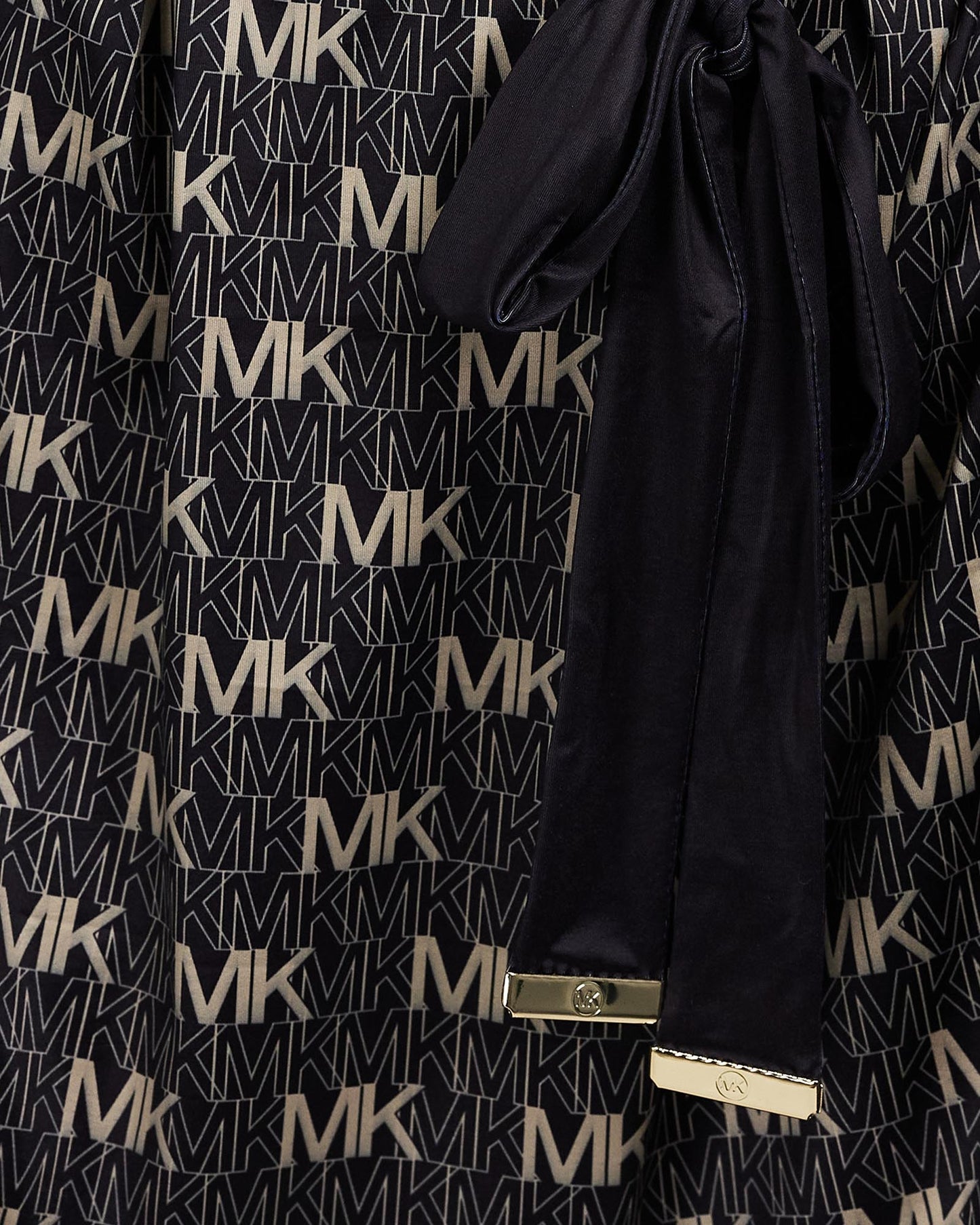 Michael Kors Monogram Belter Black Cover Up