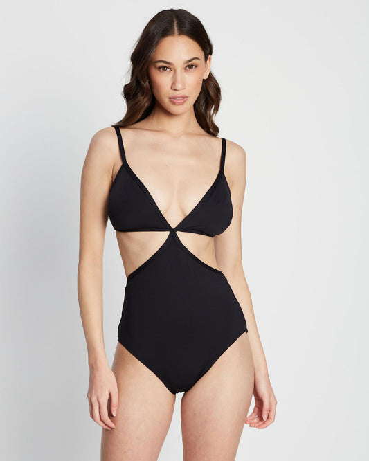 Cut Out V-Neck Monokini