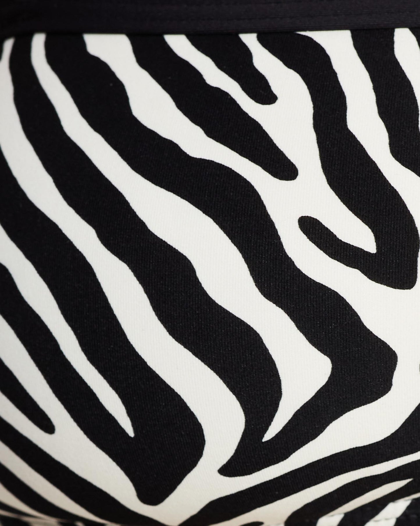 Zebra Square Neck Bikini Top