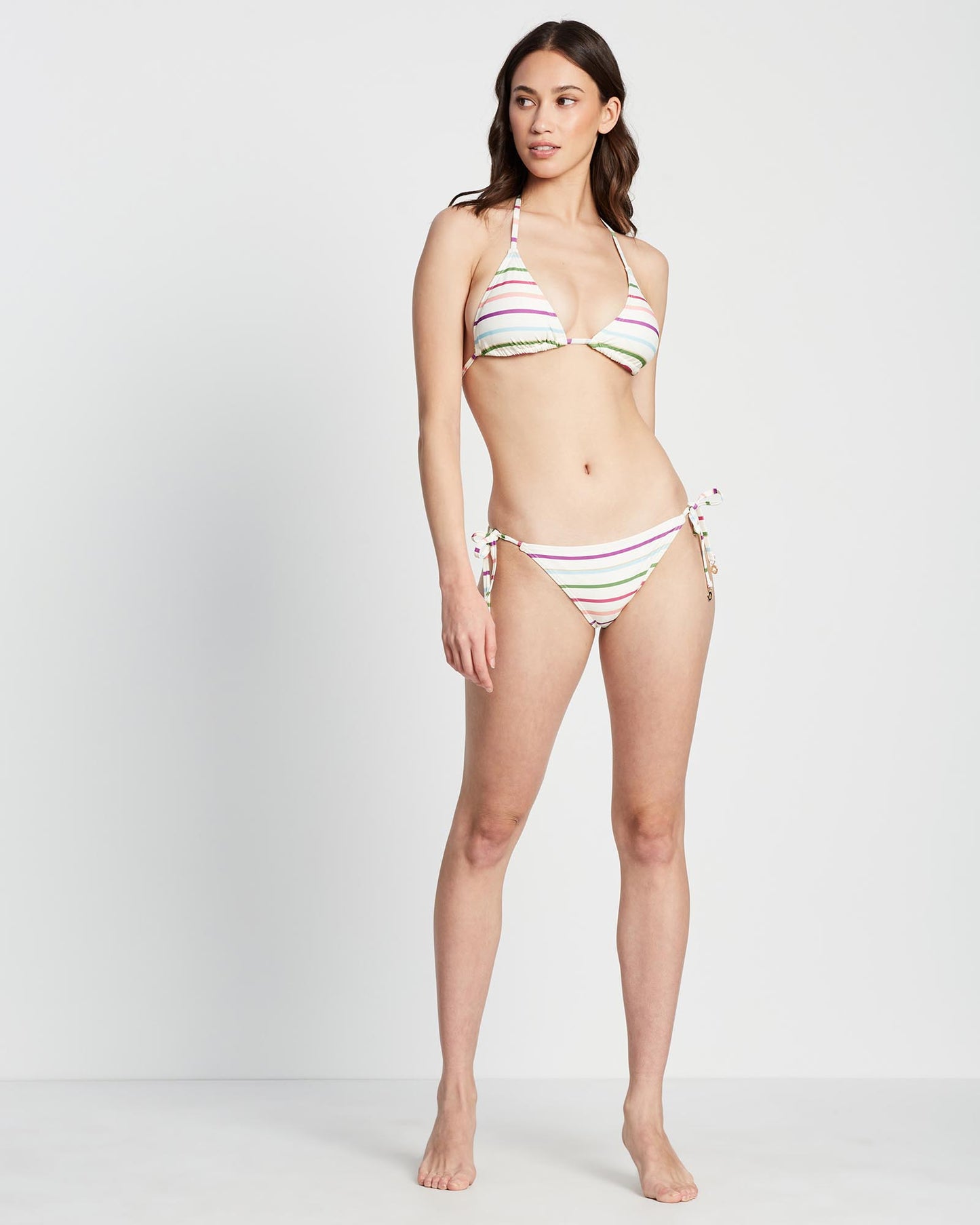 Party Stripe Triangle Bikini Top