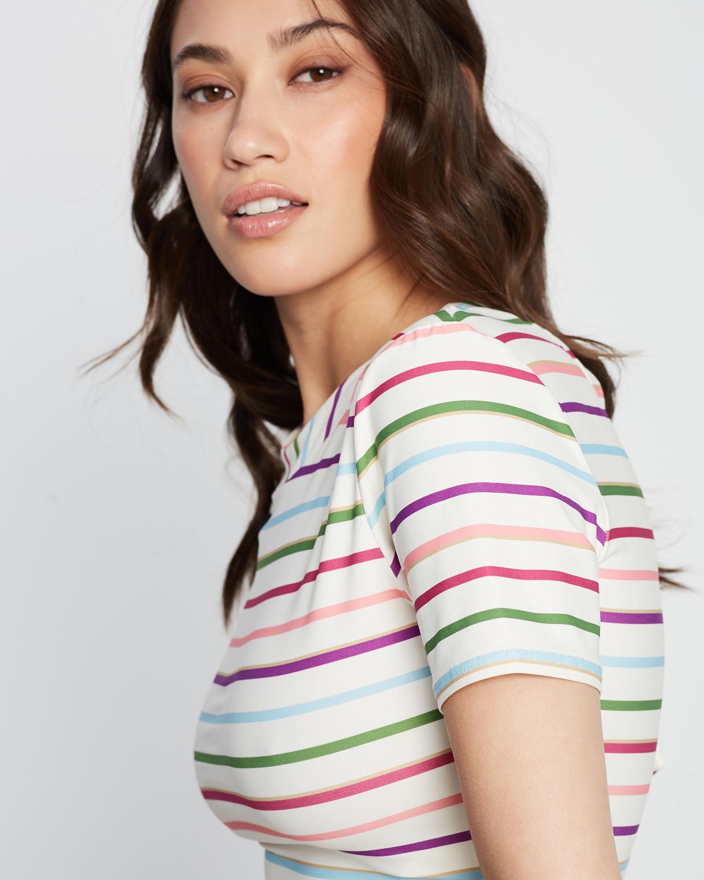 Tie Back Short Slevve Rashguard Top