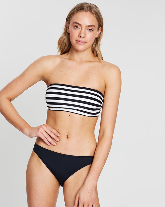 Kate Spade Cape May Bandeau Black Bikini Top