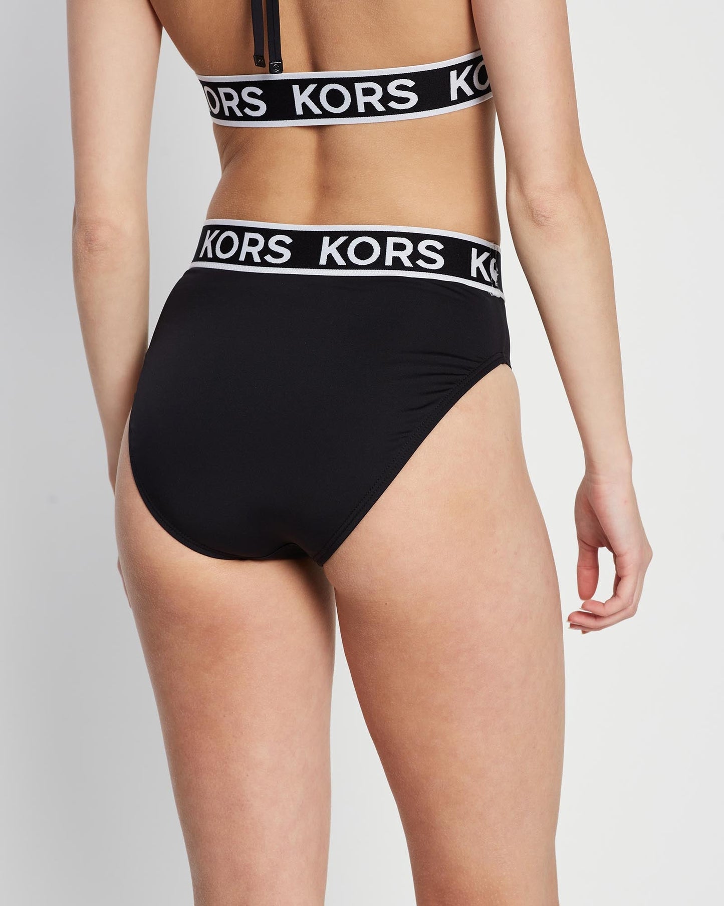 Logo Elastic High Waist Bikini Bottom