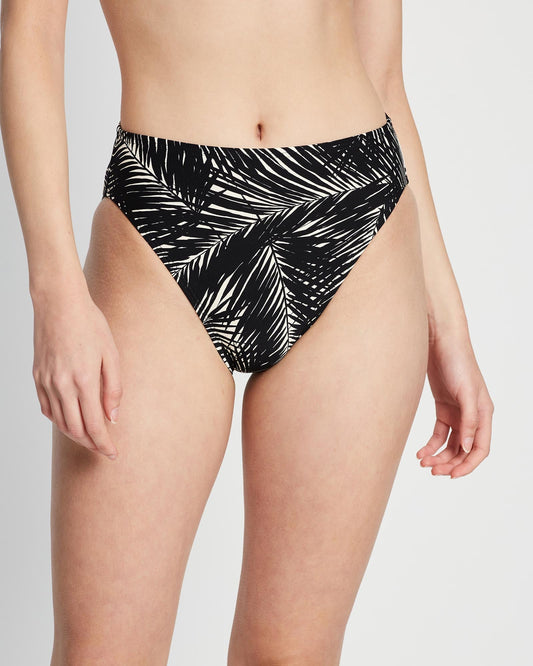 Palm High Leg Bikini Bottom