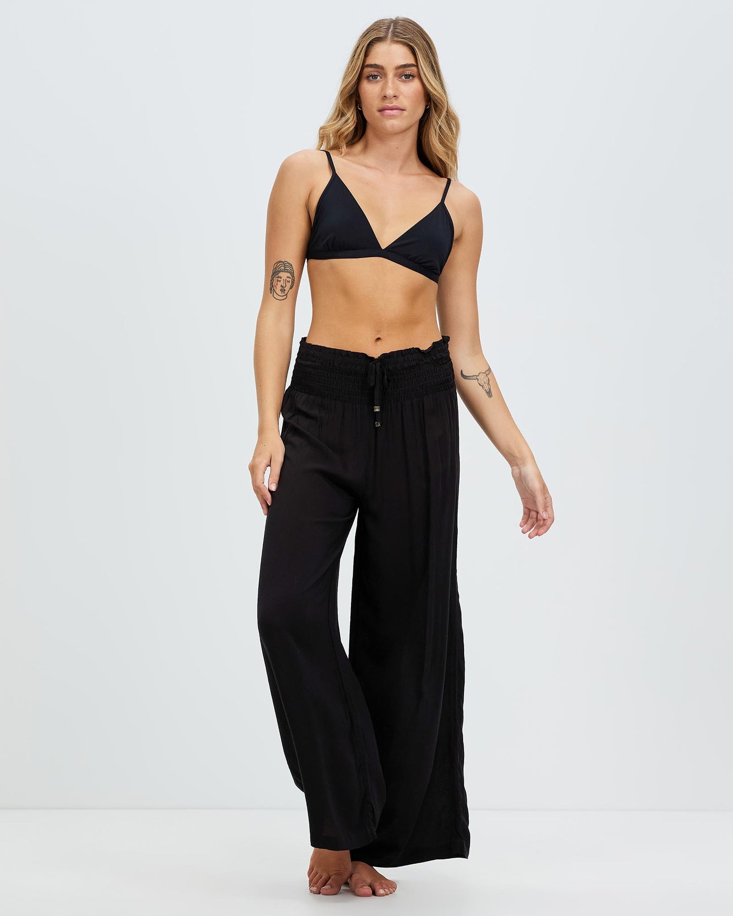 Kate Spade Wide Leg Cover Up Black Pants