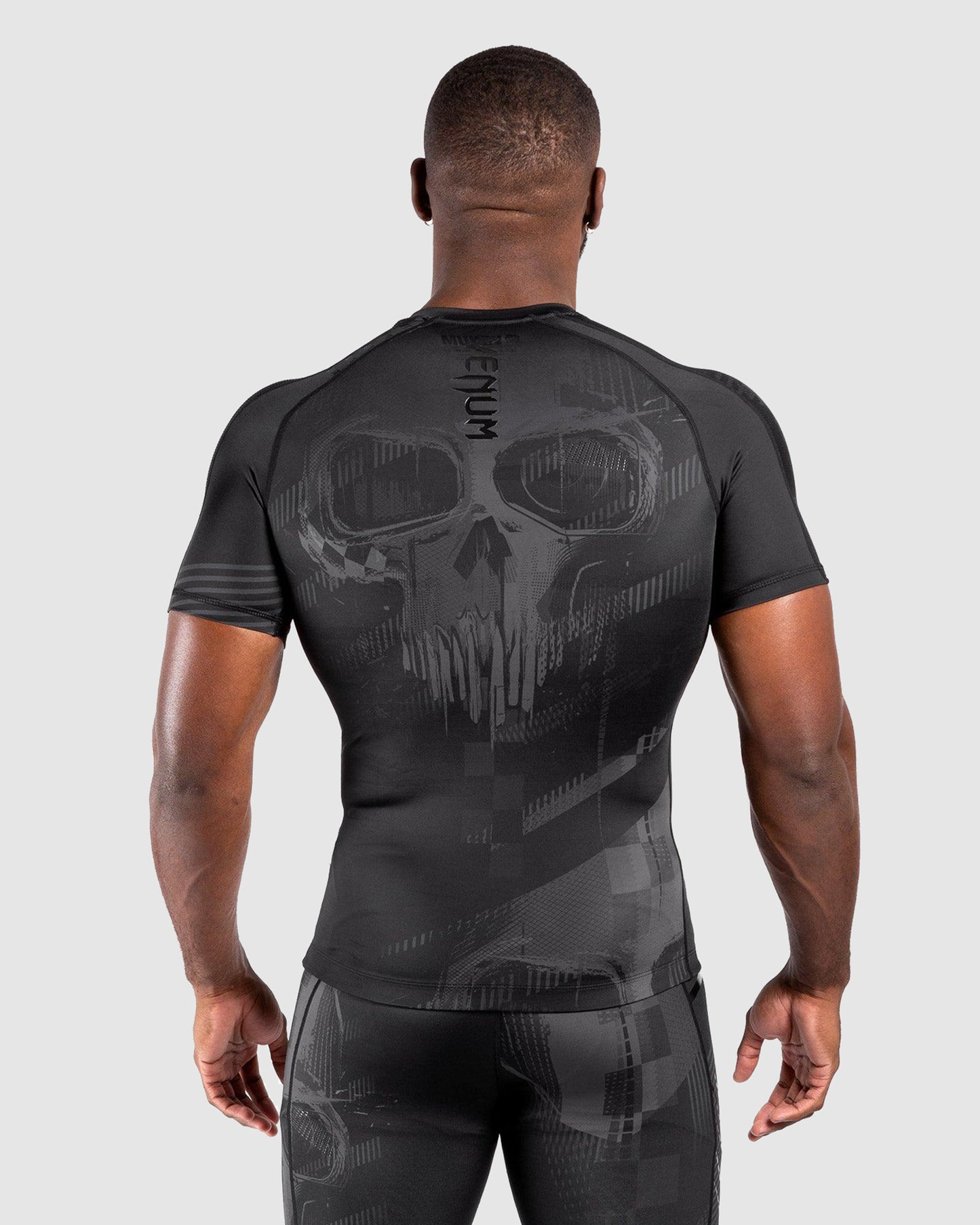 Venum Skull Rashguard Short sleeves - Black/Black