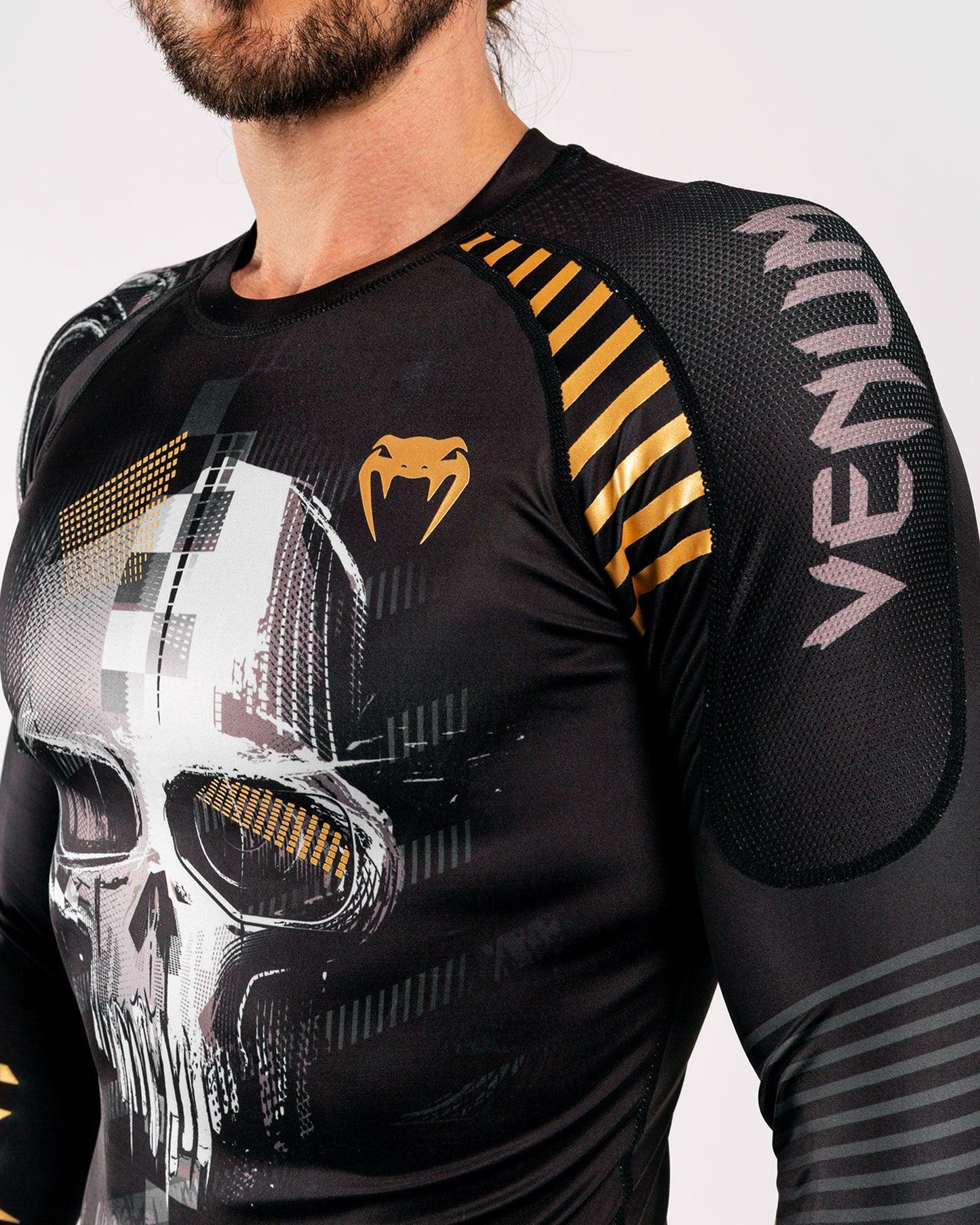 Venum Skull Rashguard Long sleeves - Black