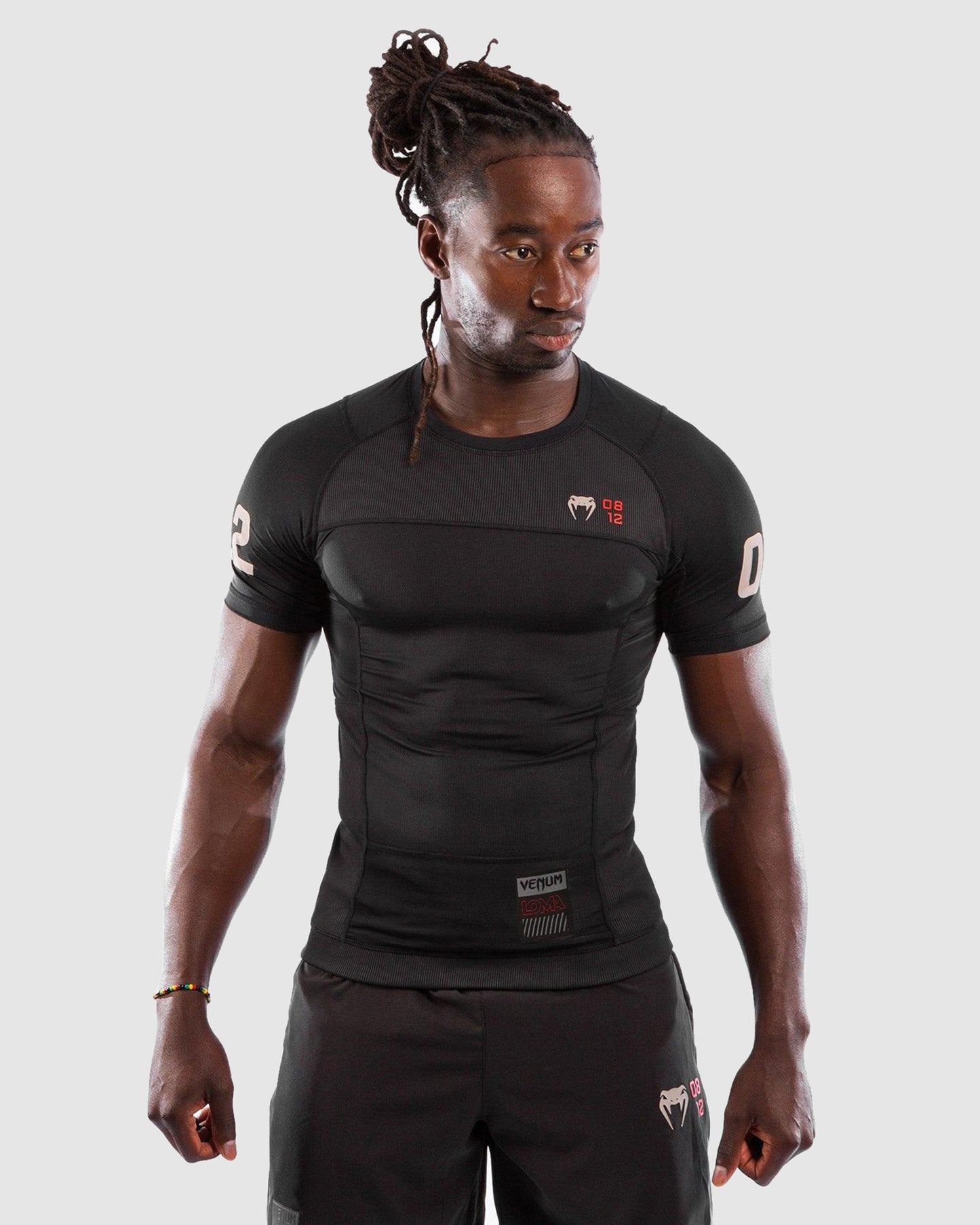 Venum Loma 08-12 Rashguard Short Sleeves - Black