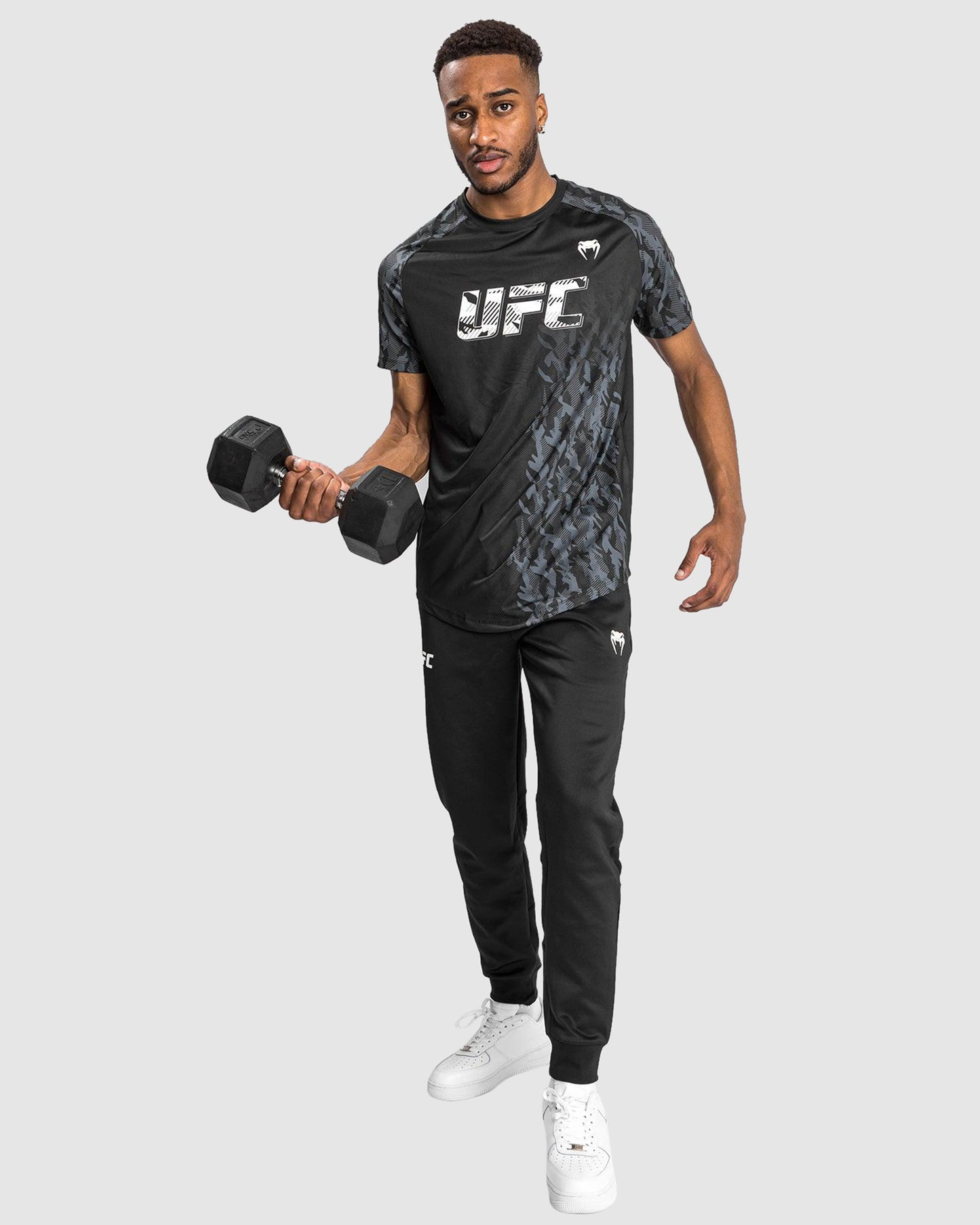 UFC Venum Authentic Fight Week Men's Performance Short Sleeve T-shirt - Black