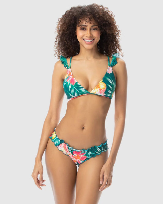 Coco Rave Summer Jade Tegan Strap Ruffle Top