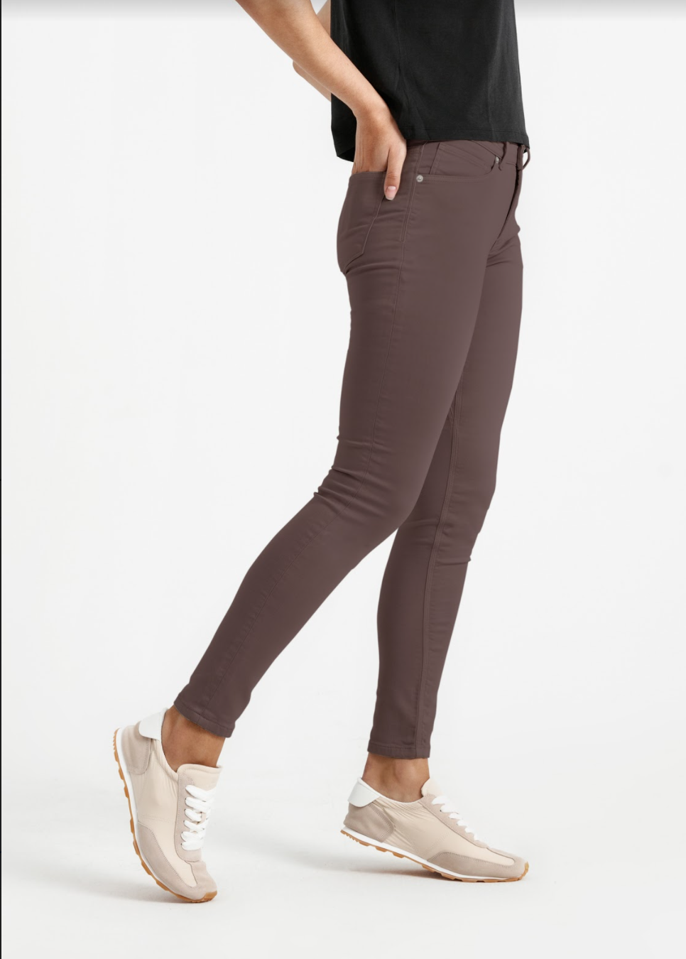 DUER - NO SWEAT MID RISE SKINNY PANTS - WOMEN'S